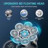Electric Head Shaver for Men 8D Upgraded 6in1 Head Shaver for Bald Men Waterproof WetDry Electric Shaver Razor Beard Grooming Kit for Men Cordles