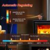 Tomersun Log Burner Fan Small 4 Blades Wood Burning Stove Fan Heat Powered Fireplace Fan Eco Fans Friendly Circulation for Wood/Log Burner/Firepl