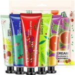 Hand Cream Gift Set Fruit Hand Cream Mini Travel Hand Cream Multipack Daily Moisturizing Hand Cream Set Rose Green Tea Raspberry Grapefruit Shea