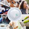 Nafy Powecom 5Layer Breathable Protective Face Masks Cup Dust Masks Filter Efficiency 95 Improved Standard GB26262019 White  10pcs