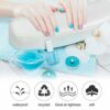 EBANKU Nail Hand Pillow Manicure PU Leather Nail Art Hand Cushion Pillow Soft Sponge Arm Rest Nail Art Accessories Tool White