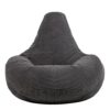 icon Dalton Cord Recliner Bean Bag Chair Charcoal Grey Large Lounge Chair Gaming Bean Bags for Adult with Filling Included Jumbo Cord Adults Bean