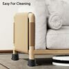 Zayejod 4 Pack Bed Risers Heavy Duty Self Adhesive Furniture Risers,Bed Furniture Raisers For Sofa Table,Chair, Cabinet,Couch,Height Lifting Adju