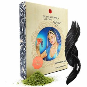 Indigo Powder  Brown to Black Hair Dye  Fresh  Pure Organic  200g  Indian Natural Hair Care