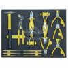 Jobsite Tool Trolley Cabinet 7 drawer with Castors 6 Darwers full of Tools Steel Workshop Storage Chest Carrier