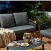 XLOO Patio Furniture SetPatio Outdoor Bistro FurnitureSofa Sectional Furniture Set WithGarden Conversation Set Bistro Sets with Coffee Table for
