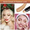 BTremary 3PCS Glitter Eyeshadow Stick Sets Matte and Shimmer Eye Brightener Stick Cream Eyeshadow Pencil Crayon Long Lasting Waterproof Eye Shado