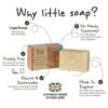 Little Soap Duo Pack  Organic Unperfumed Bar Soap for Sensitive Skin 110g x 2 LSC 1107 Multicolor