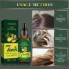 Ginger hair care essential oil can improve womens damaged hairs dryness breakage and bifurcation and the nutrient solution needs no washing 30ml.