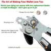 Navani Stainless Steel Can Opener Manual That Work Comes with 2 Additional Smooth Edge Tin Opener Replacement Blades and Also an Ergonomically Ja