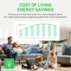 Meaco MeacoFan 1056 Air Circulator - Powerful, Energy Efficient, Low Energy, Quiet cooling desk fan for bedroom, home and office, Oscillating, Re