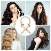 URAQT Heatless Curling Rod Headband No Heat Hair Curler for Long Hair Soft Silk Ribbon Sleeping Hair Rollers Wave Curls Lazy Curler Set DIY Hair