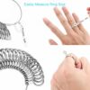 Ring Sizer Measuring Tool, 27 PCS Premium Ring Measurement Tool, US Ring Size 0-13 with Half Size, 1 PCS Finger Ring Sizing Measure Gauge, by UUB