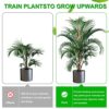 Humbgo Moss Pole for Monstera Indoor Plants - 4 Pcs 40CM/15.7 Inch with 2M Ties 4M Rope 4 Plant Watering Spikes Totem Pole Plant Climbing Coco Co