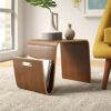 EYHLKM Designer Coffee Table Simple And Stylish Coffee Shop Large Living Room Modern Creative Solid Wood Nordic Side Table Small