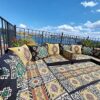 U Shaped Arabic Floor Sofa Set Black Floor Cushions Balcony Patio Sofas Pallet Sofa Ethnic Sofa Moroccan Sofas Sectional SofasPouffs U Sofa Full