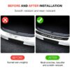 Car Rear Bumper Protector for Mazda 3 6 CX-5 CX-8 CX-30, Anti-Scratch Carbon Fiber Trunk Sill Plate Strong Sticky Stickers, Auto Trunk Door Sill