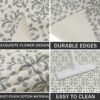 SHACOS Cotton Area Rug 120x180 cm Large Vintage Indoor Rugs for Living Room Morrocan Printed Area Rug Machine Washable Carpet Rug Woven Floor Mat