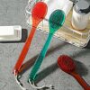 Bath Brush Back Brush with Long Handle Hanging Shower Brush Body Brush Suitable for Back Cleaning Exfoliating and Removing Dead Skin in Men and W