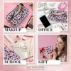 Makeup Bag  Small Cosmetic Organiser Toiletry Bag or Pencil Case  Travel Make Up Wash Bag for Women by Lily England Pink Leopard Print
