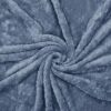Exclusivo Mezcla Fuzzy Fleece Throw Blanket, 127x178 CM Sofa Throws, Soft Flannel Throws for Sofa, Forest Green Blanket