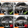 Yumzeco 45MM Bling Crystal Steering Wheel Emblem Compatible with Mercedes-Benz,Car interior Bling accessories,Bling stickers logo,Crystal Diamond