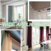 5M Ceiling Curtain Track Flexible Curved Curtain RailBendable Curtain Track for Bay Windows RV Room Divider Curtain Rods80pcs Rollers15pcs Ceilin