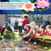 PERFETSELL 5 PCS Floating Flowers for Ponds, Artificial Foam Lotus Flowers  Fake Floating Pond Plants Realistic Water Lily Pads Ornaments for Gar