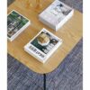 HZF Square Coffee Table Modern Minimalist Metal Table Frame End Table Living Room Balcony Small Tea Table