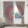 Sophia Art Indian Tapestry Living Room Shower Curtains For Bedroom Room Darkening Blackout Curtains Hippie Balcony Sheer Room Divider Window Trea