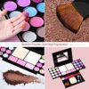 Eyeshadow Palette Makeup Palette Bright Colors Matter and Shimmer Lip Gloss Blush Brushes Cosmetic Highly Pigmented Palette for Birthday Gift