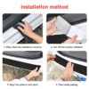 Car Rear Bumper Protector for Mazda 3 6 CX-5 CX-8 CX-30, Anti-Scratch Carbon Fiber Trunk Sill Plate Strong Sticky Stickers, Auto Trunk Door Sill