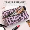 Makeup Bag  Small Cosmetic Organiser Toiletry Bag or Pencil Case  Travel Make Up Wash Bag for Women by Lily England Pink Leopard Print