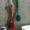 Bath Brush Back Brush with Long Handle Hanging Shower Brush Body Brush Suitable for Back Cleaning Exfoliating and Removing Dead Skin in Men and W