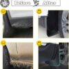 HAOMENG 4Pcs Car ABS Front Rear Mud Flap for V-w Polo 2011-2013, Mud Flaps Splash Guards Car Fender, Front and Rear Mudguards Kit Molded Fender M