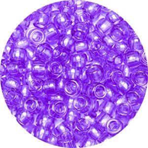 Eppingwin Beads and Bead assortments (1000 Pony Beads-Purple Transparent)…