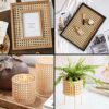 BotaBay Natural Rattan Webbing 46 x 152cm for Furniture Home Decoration