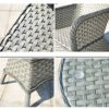 ACIYD Business Conversation Conference Coffee Table Set Outdoor Furniture Rattan Garden Furniture Set Patio Rattan Dining Table Set Wicker Weave