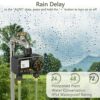 Water Timer for Irrigation, Diivoo Sprinkler Timer 2 Outlets, Automatic Hose Tap Timer, Garden Watering Systems With Rain Delay/Auto&Manual Mode