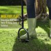 Colwelt Lawn Spike Aerator, Gardening Lawn Aerator for Compacted Soils and Lawns, Non-slip T-Handle Grass Spike Aeration with Four 9cm Solid Stee