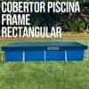 Intex 28039 Protective cover for rectangular pool Blue 450 x 220 x 20 cm