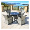 ACIYD Business Conversation Conference Coffee Table Set Outdoor Furniture Rattan Garden Furniture Set Patio Rattan Dining Table Set Wicker Weave
