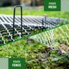 GardenGloss® Landscape Staples Made of Steel non-galvanized (50pcs) - Strong Garden Pegs Stakes for Weed Control Membrane, Netting and Fence - Gr