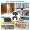 FIGFYOU 10 Pcs Furniture Sofa Clips Outdoor Patio Wicker Plastic Rattan Sofa Clips Wicker Furniture Clips Chair Sofa Fasteners Clips for Restaura