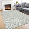 SHACOS Cotton Area Rug 120x180 cm Large Vintage Indoor Rugs for Living Room Morrocan Printed Area Rug Machine Washable Carpet Rug Woven Floor Mat