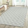 SHACOS Cotton Area Rug 120x180 cm Large Vintage Indoor Rugs for Living Room Morrocan Printed Area Rug Machine Washable Carpet Rug Woven Floor Mat