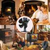Wood Stove Fan Log Burner Fan Woodburner Fireplace Fan Fire Fan for Wood Burning Stove Top Heat Powered Eco Friendly