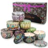 Yinuo Mirror Scented Candles Gifts Set for WomenAromatherapy Candles for Home Scented12 Pack 2.5 oz Soy Wax Jar Candle Mother Day Brithday Stress