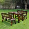 Stool 47in park garden bench anticorrosive wood retro leisure solid wood seat courtyard 23 seat weatherproof porch chair bench outdoor table and