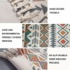 Boho Runner Rug 60x130cm Hallway Runner Machine Washable Carpet Runner with Tassel Cotton Area Rugs Carpet Runner Non Slip Hallway Rugs for Livin